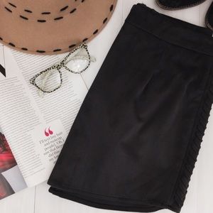Kendall & Kylie • Black Faux Suede Skirt